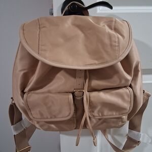 Year of Ours Beige Backpack with Pockets